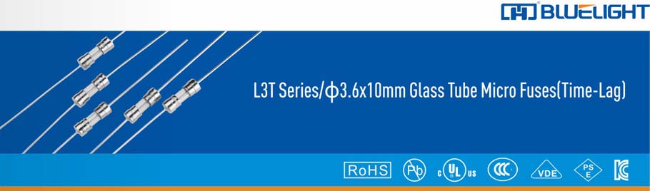L3T系列/Φ3.6X10玻璃管延時保險絲(圖1)